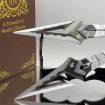 22CM/8.6" Metal Kuronami no Yaiba Life Size Replica In Real Life-- White