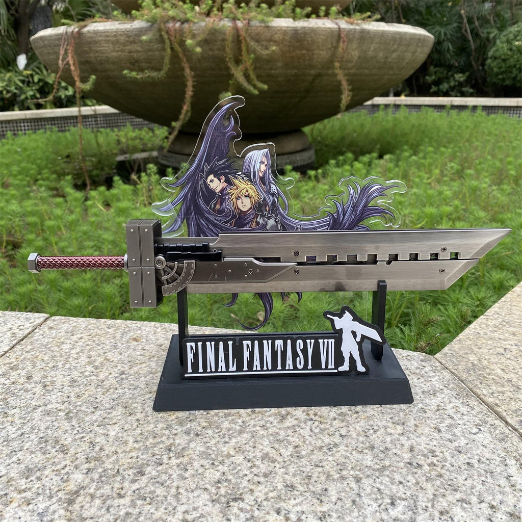 Cloud Fusion Assembled Display Prop – Handmade Metal Collectible | FF7 Inspired