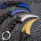 CS:GO Karambit Claw Knife Training Prop with Holster – Metal Display Collectible