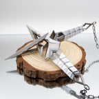 22CM/8.6" Metal Kuronami no Yaiba Life Size Replica In Real Life-- White