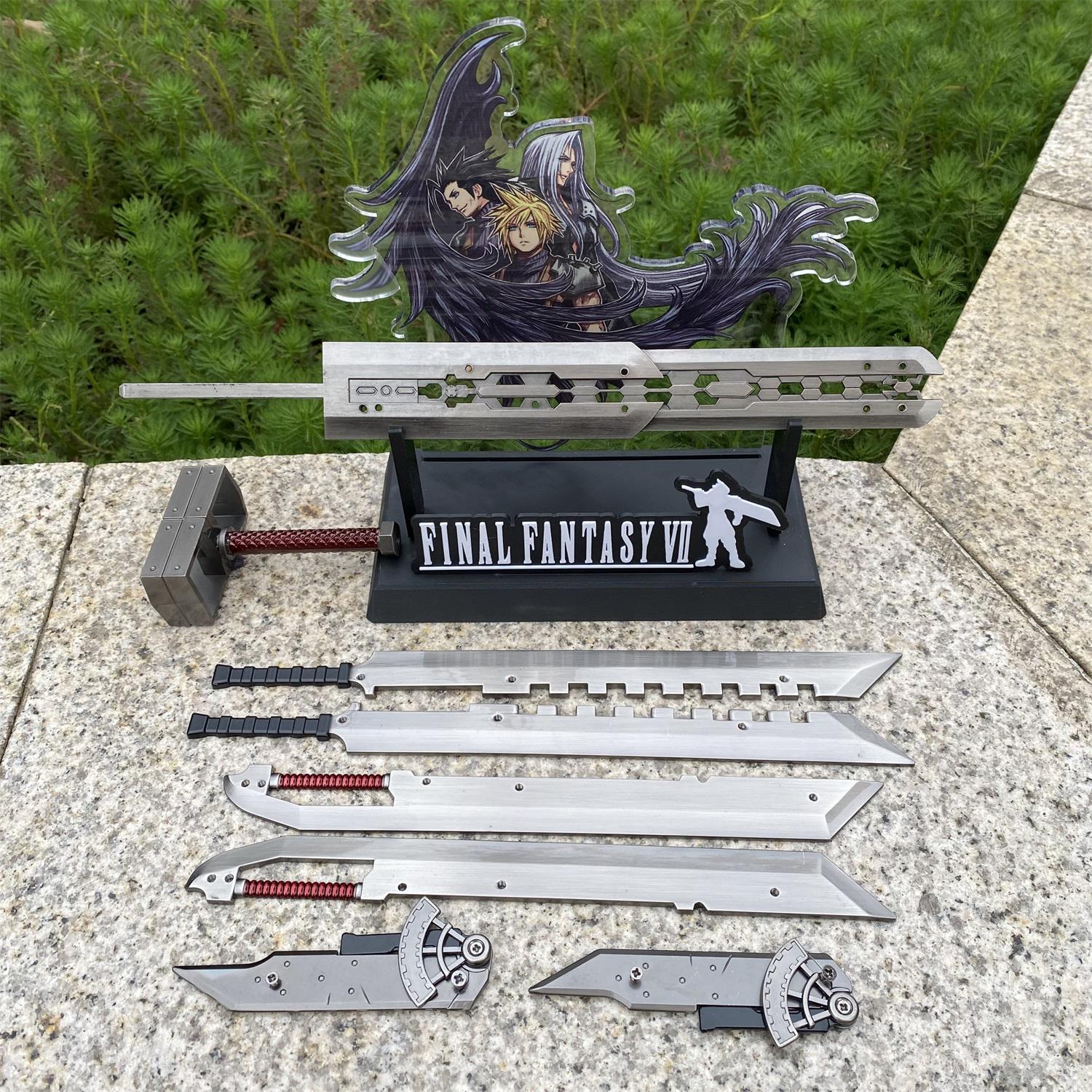 Cloud Fusion Assembled Display Prop – Handmade Metal Collectible | FF7 Inspired