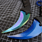 CS:GO Karambit Claw Knife Training Prop with Holster – Metal Display Collectible