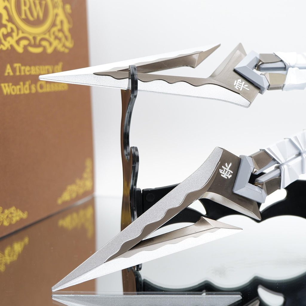22CM/8.6" Metal Kuronami no Yaiba Life Size Replica In Real Life-- White