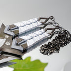 22CM/8.6" Metal Kuronami no Yaiba Life Size Replica In Real Life-- White