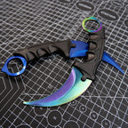 CS:GO Karambit Claw Knife Training Prop with Holster – Metal Display Collectible