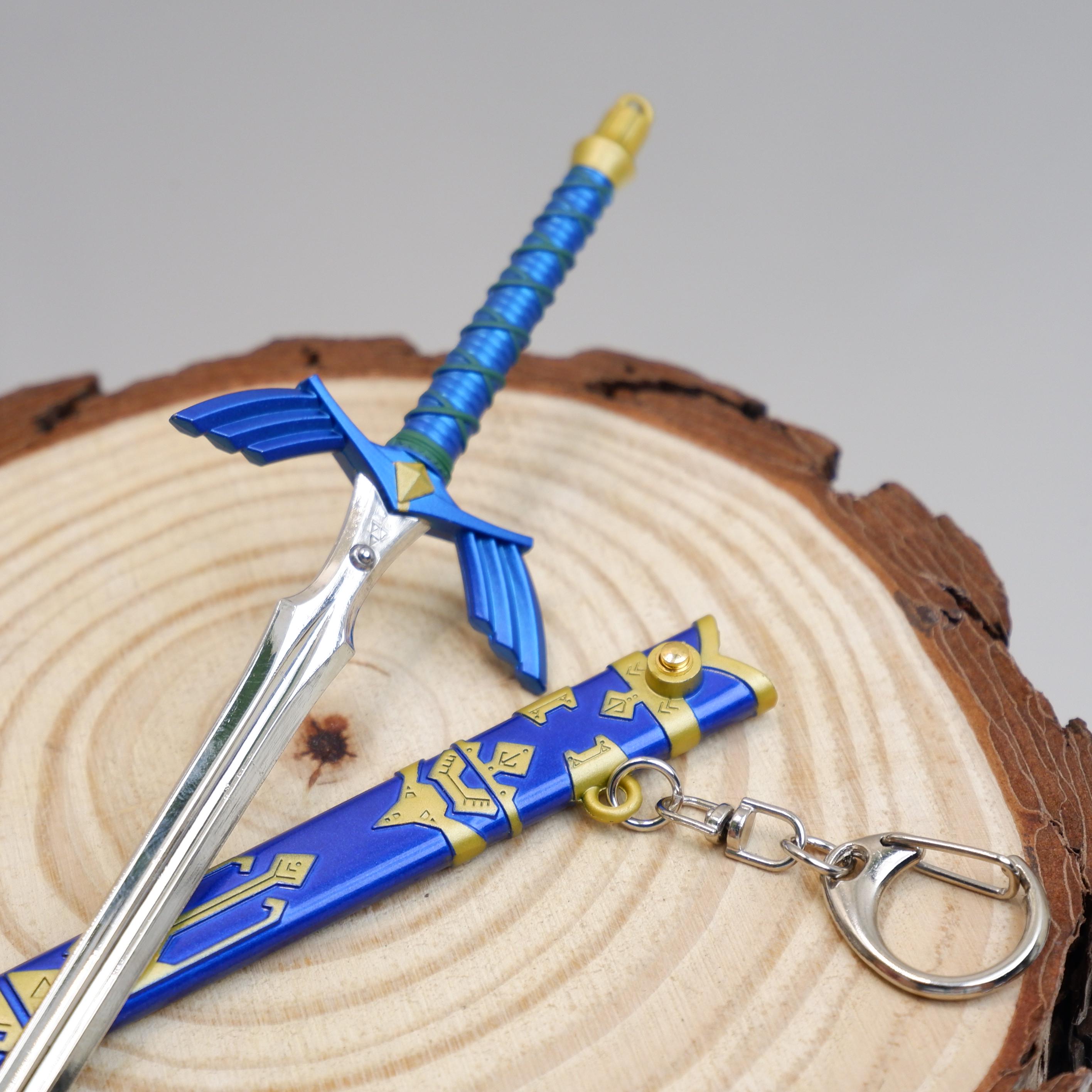 Zelda Tears of the Kingdom Master Sword Keychain – Metal Display Collectible