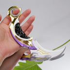 Valorant Reaver Karambit Claw Knife 16cm Heavy Metal Replica – Alloy Gothic Display Collectible