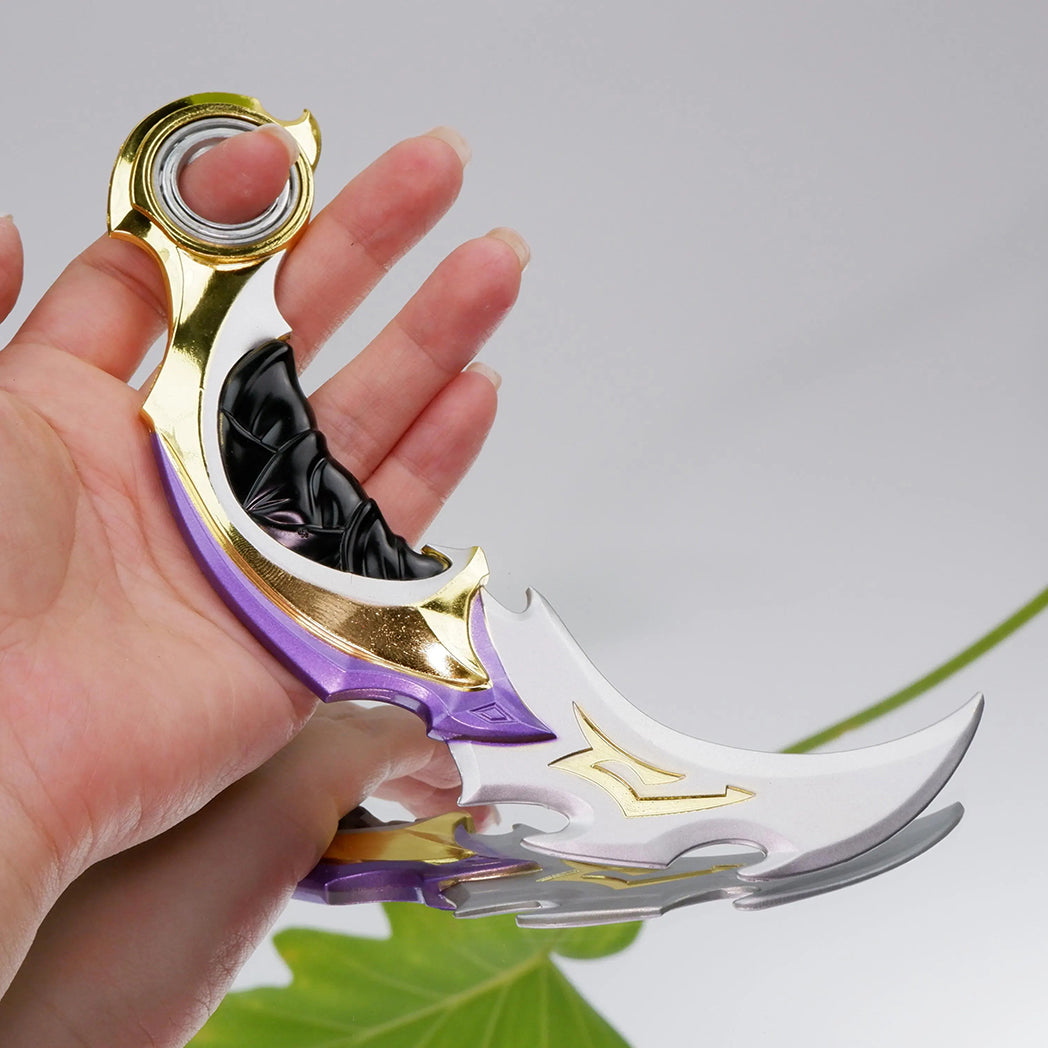 Valorant Reaver Karambit Claw Knife 16cm Heavy Metal Replica – Alloy Gothic Display Collectible
