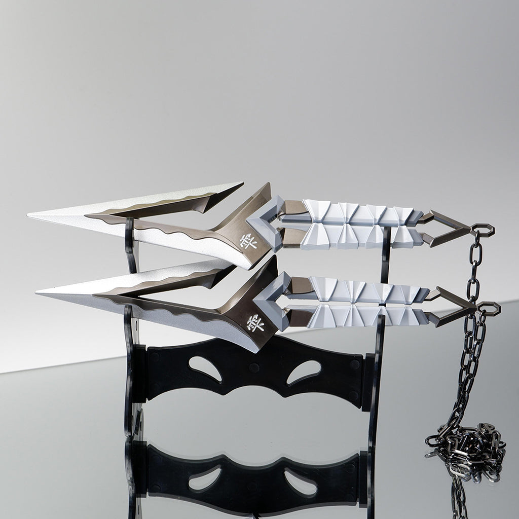 22CM/8.6" Metal Kuronami no Yaiba Life Size Replica In Real Life-- White