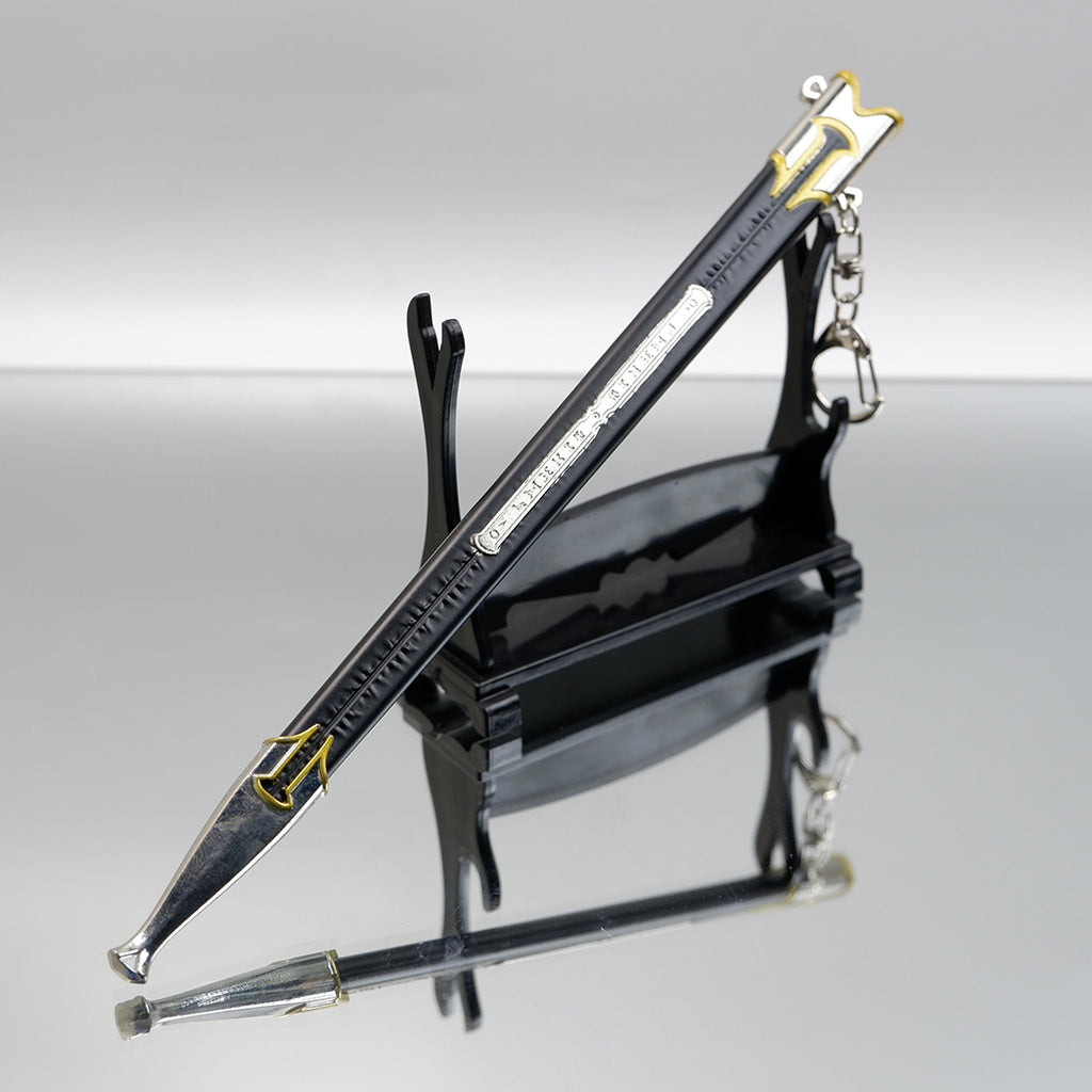 30cm Metal Narsil Sword, Anduril Flame of the West Full Metal Mini Sword with Scabbard, Collectible Gift for Tolkien Fan, Gaming Room Decor