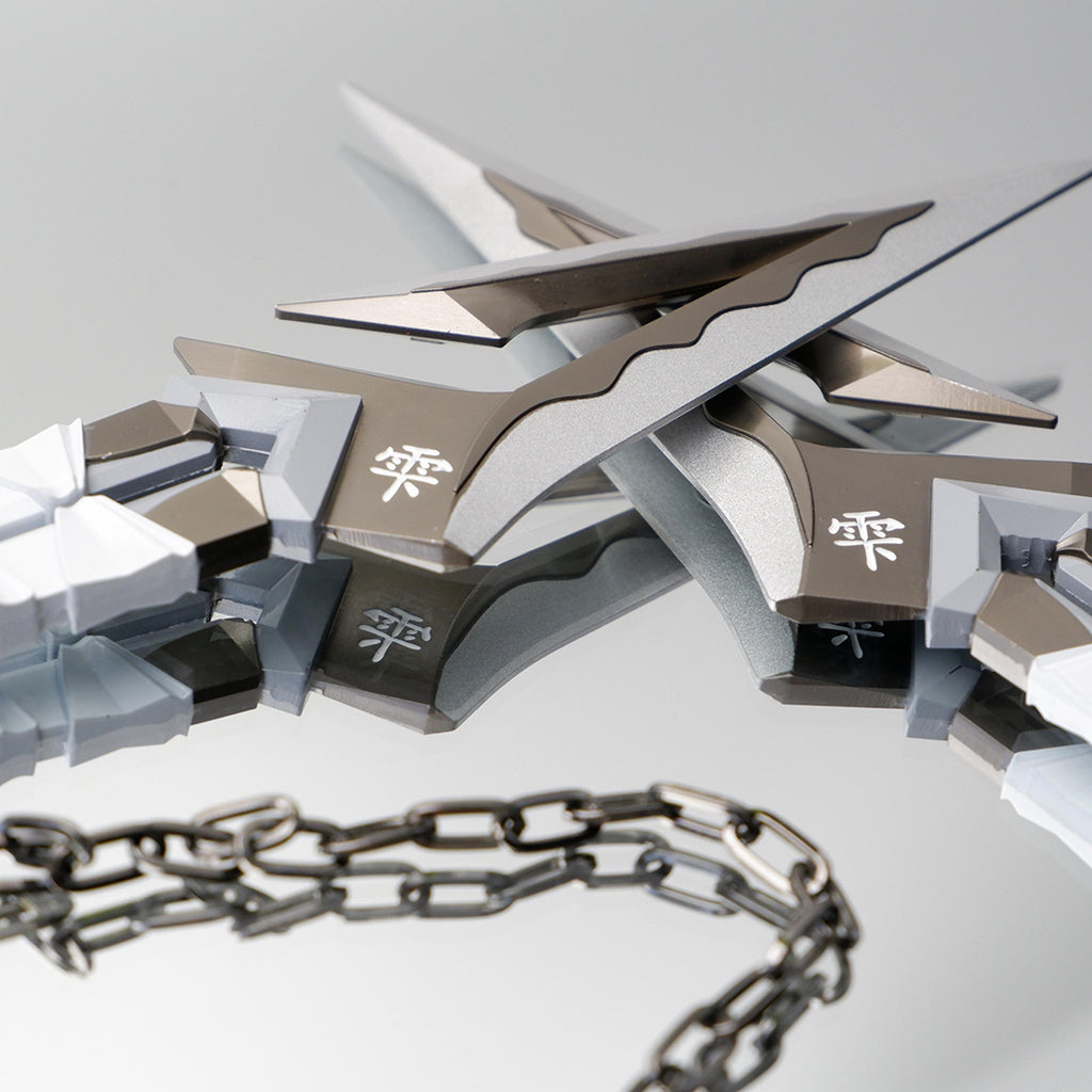 22CM/8.6" Metal Kuronami no Yaiba Life Size Replica In Real Life-- White