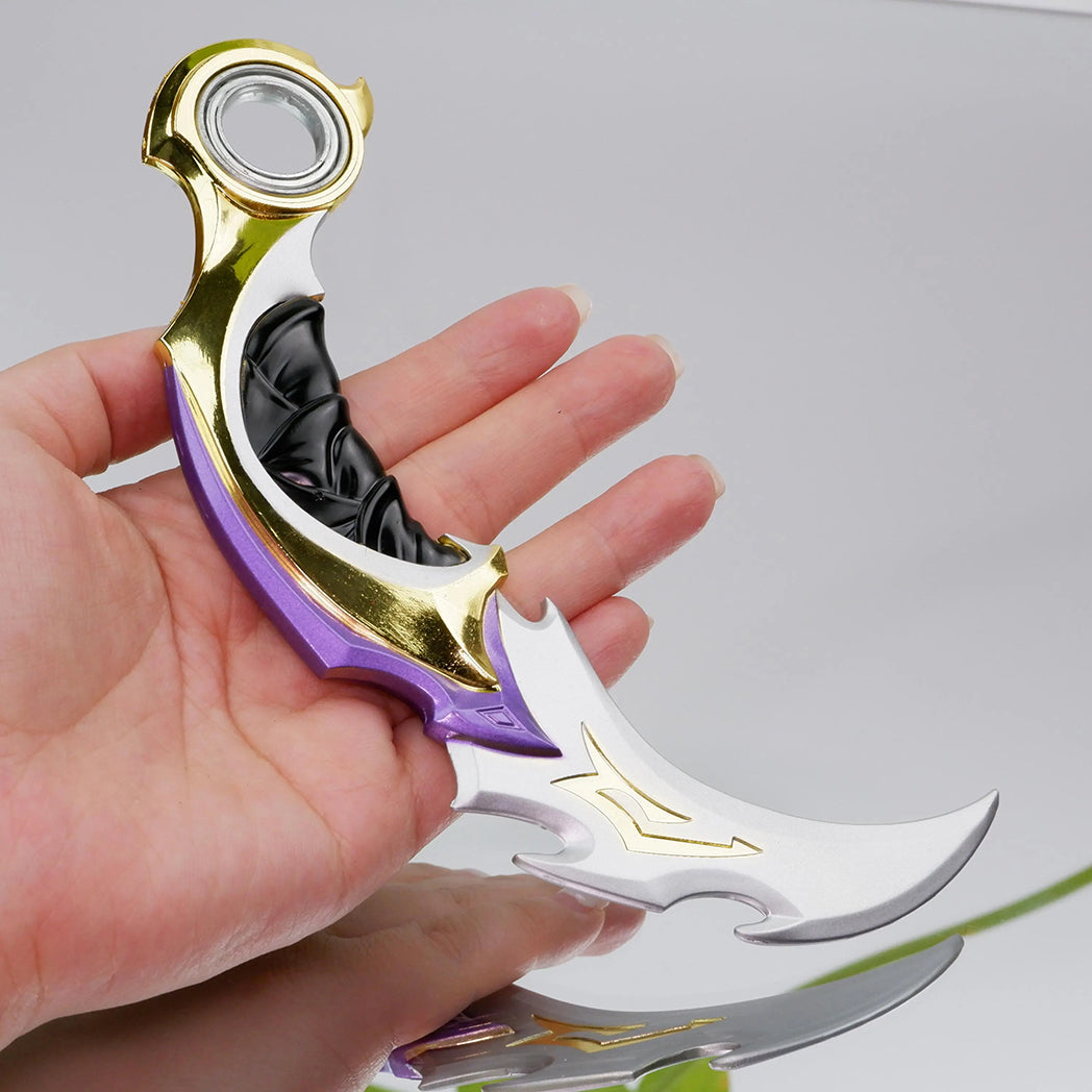 Valorant Reaver Karambit Claw Knife 16cm Heavy Metal Replica – Alloy Gothic Display Collectible