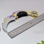 Valorant Reaver Karambit Claw Knife 16cm Heavy Metal Replica – Alloy Gothic Display Collectible