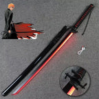 Bleach 103cm LED Glowing Katana 360° Spinning Rechargeable – Metal Display Collectible