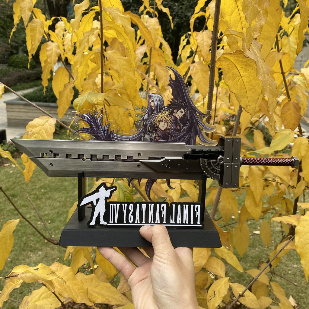 Cloud Fusion Assembled Display Prop – Handmade Metal Collectible | FF7 Inspired