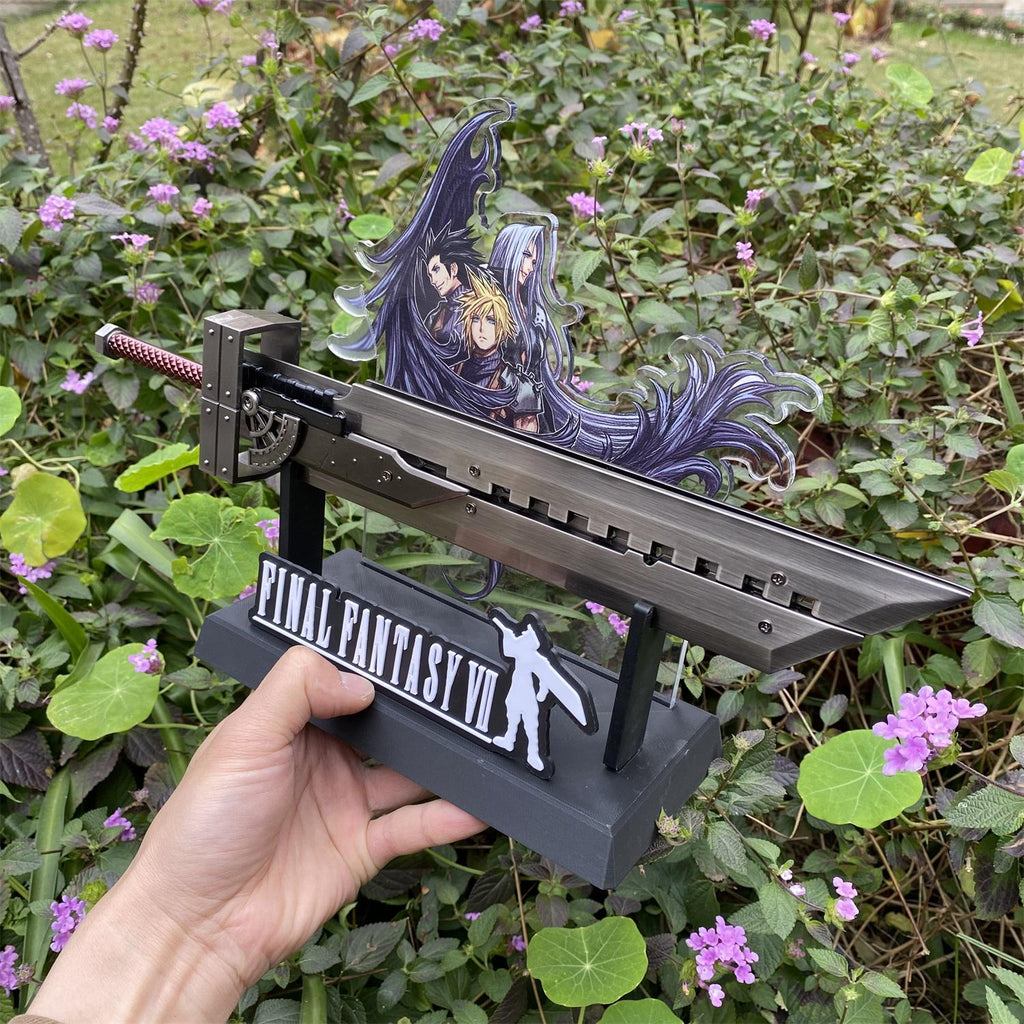 Cloud Fusion Assembled Display Prop – Handmade Metal Collectible | FF7 Inspired
