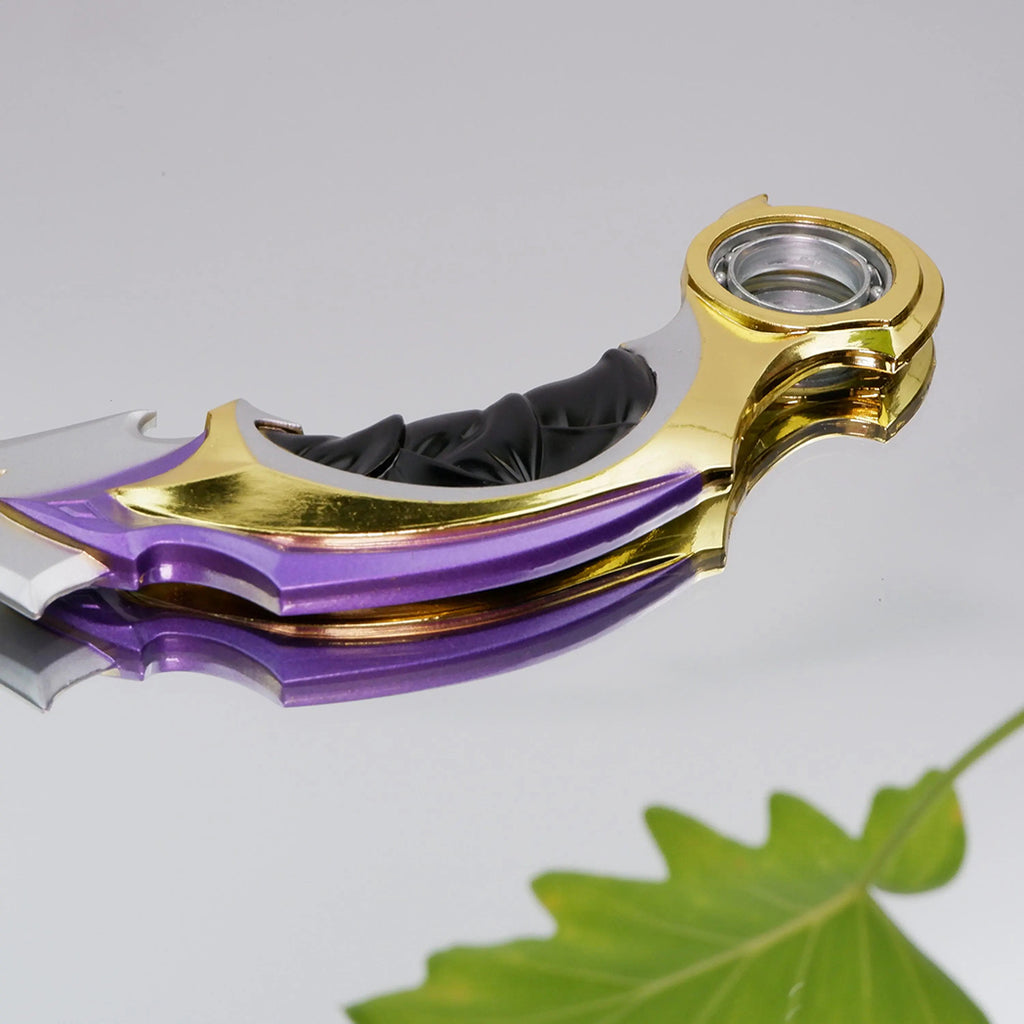 Valorant Reaver Karambit Claw Knife 16cm Heavy Metal Replica – Alloy Gothic Display Collectible