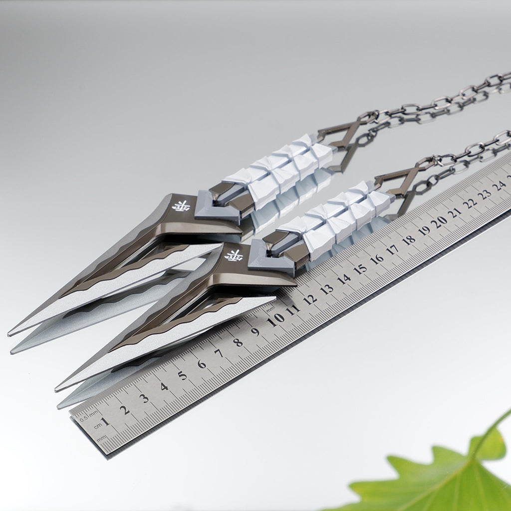 22CM/8.6" Metal Kuronami no Yaiba Life Size Replica In Real Life-- White