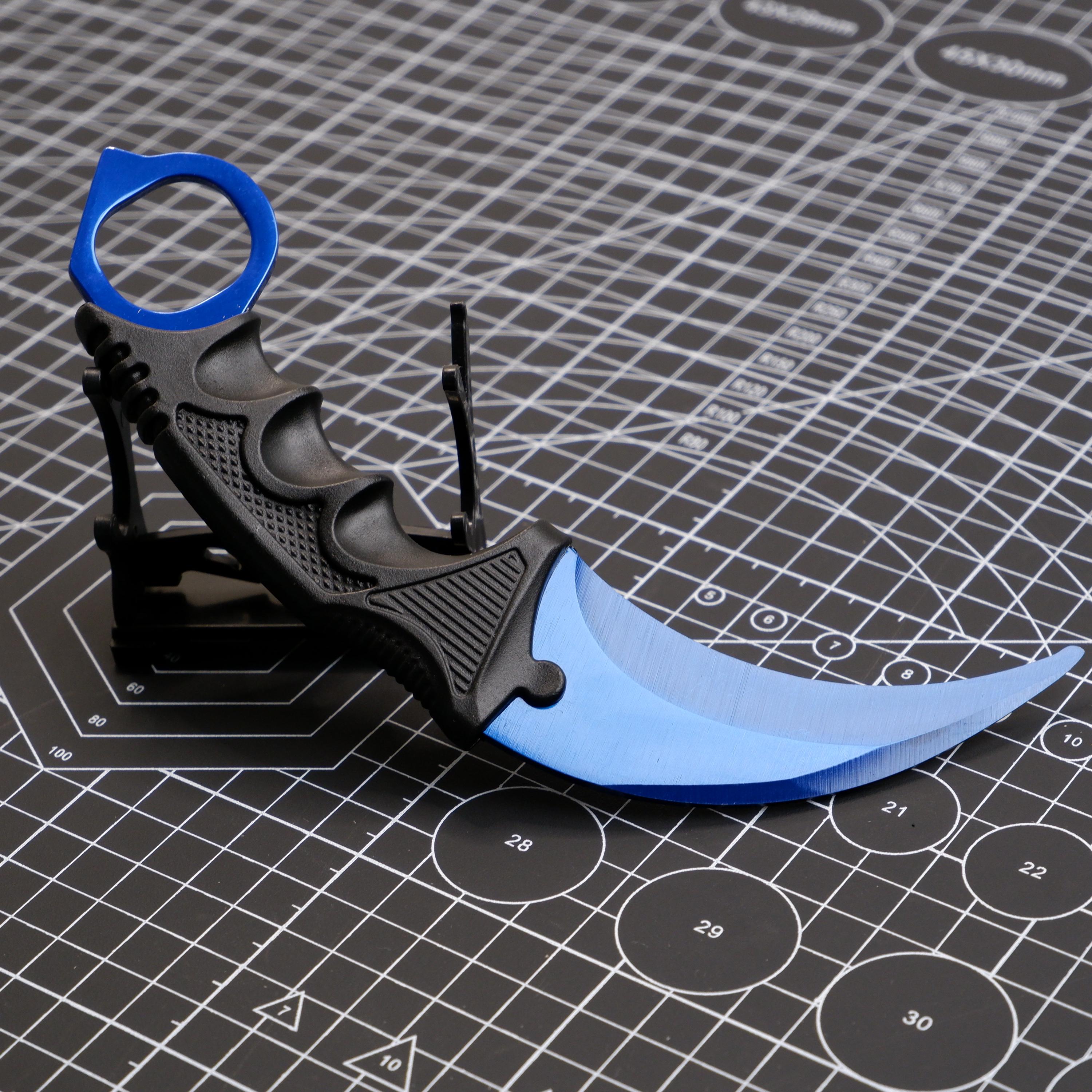 CS:GO Karambit Claw Knife Training Prop with Holster – Metal Display Collectible