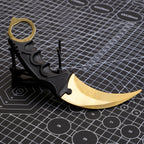 CS:GO Karambit Claw Knife Training Prop with Holster – Metal Display Collectible