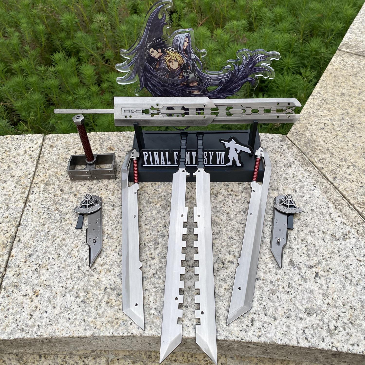 Cloud Fusion Assembled Display Prop – Handmade Metal Collectible | FF7 Inspired