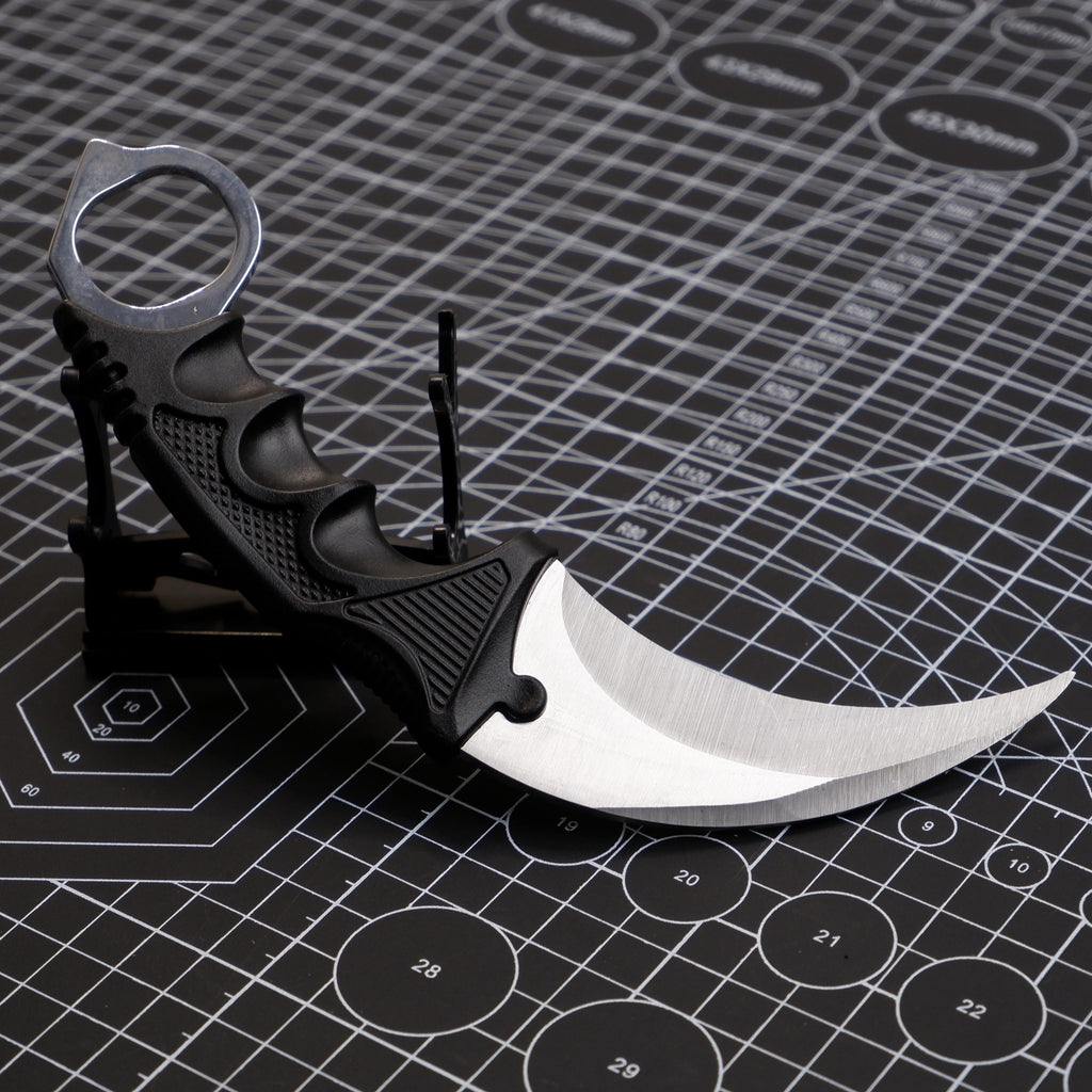 CS:GO Karambit Claw Knife Training Prop with Holster – Metal Display Collectible