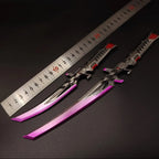 Metal Dual Katana Deadly Duet Replica - Dull Blade Miniature