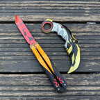 Metal Champion Karambit Blunt Blade Trainer Cosplay Prop