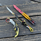 Metal Champion Karambit Blunt Blade Trainer Cosplay Prop