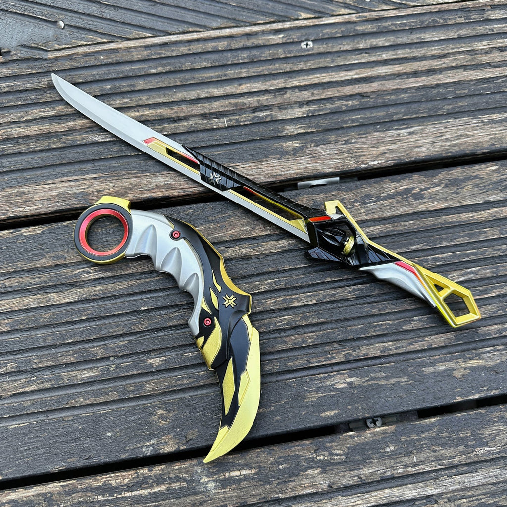 Metal Champion Karambit Blunt Blade Trainer Cosplay Prop