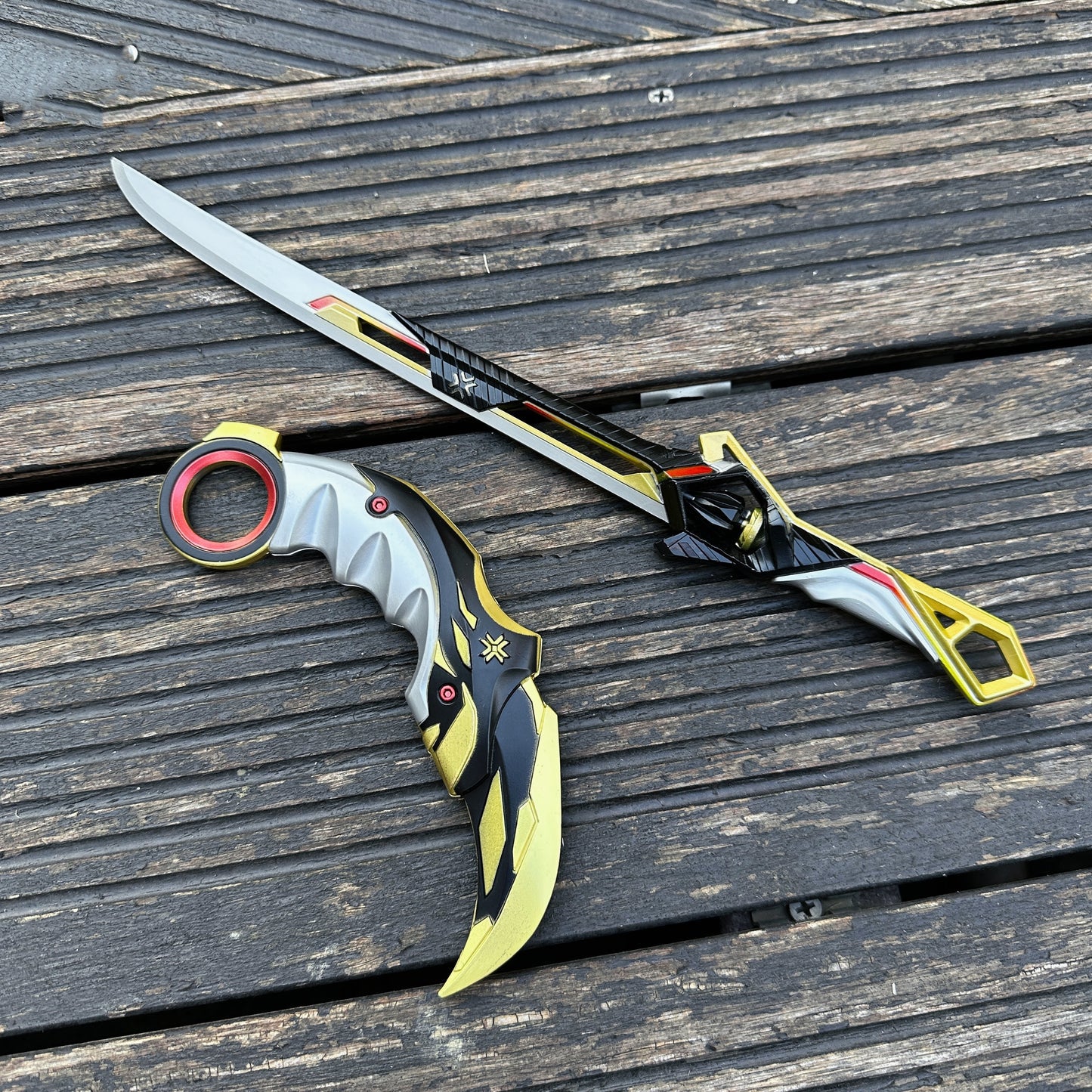 Metal Champion Karambit Blunt Blade Trainer Cosplay Prop