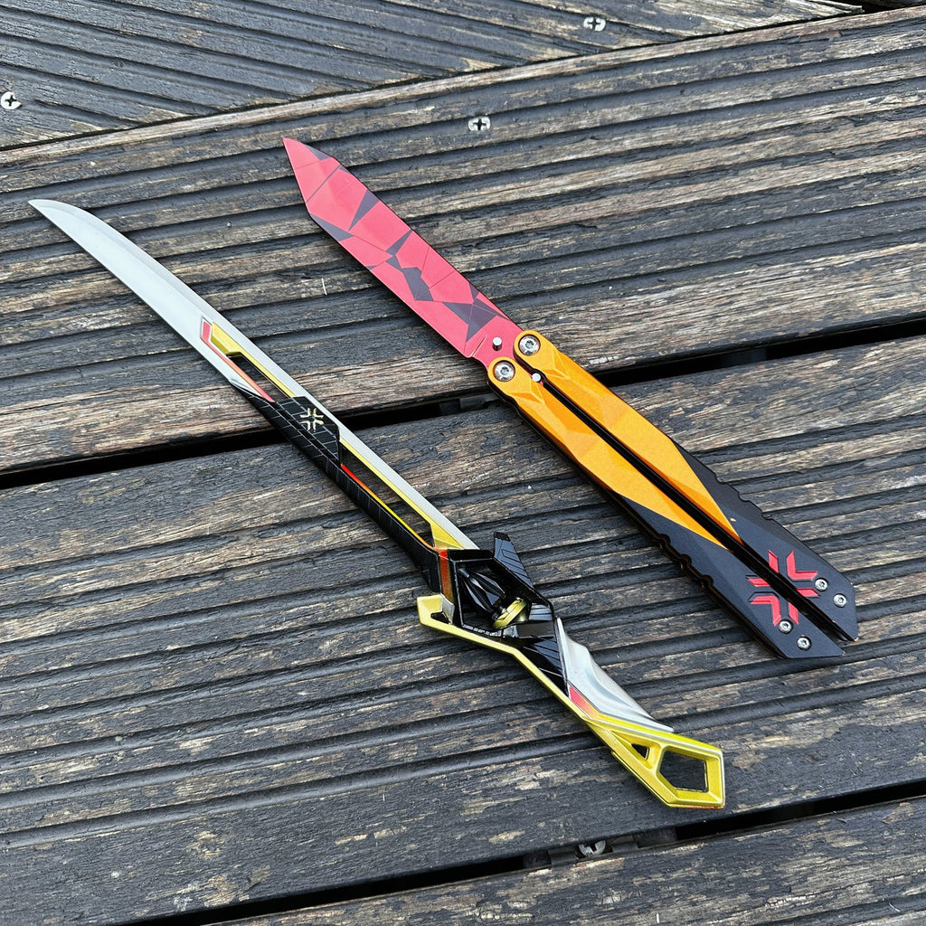 Metal Champion Karambit Blunt Blade Trainer Cosplay Prop