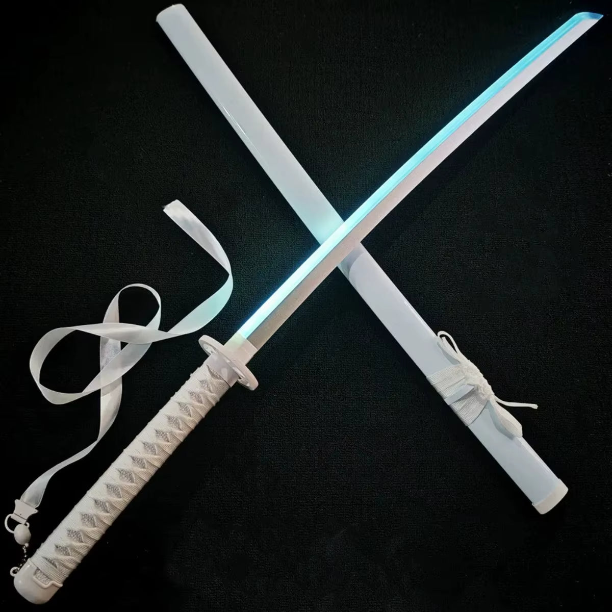 Bleach 103cm LED Glowing Katana 360° Spinning Rechargeable – Metal Display Collectible