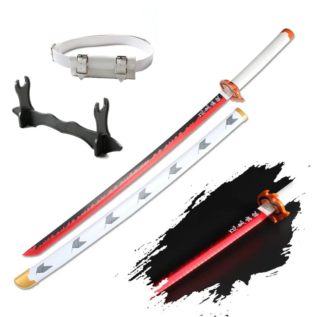 Demon Slayer 103cm Glowing Nichirin Blade 360° Spinning LED Rechargeable – Display Collectible
