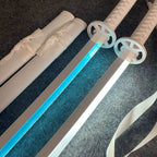 Bleach 103cm LED Glowing Katana 360° Spinning Rechargeable – Metal Display Collectible