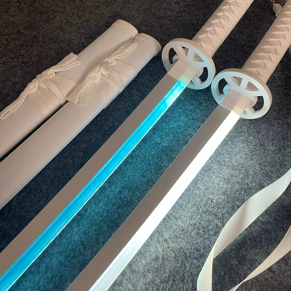 Bleach 103cm LED Glowing Katana 360° Spinning Rechargeable – Metal Display Collectible