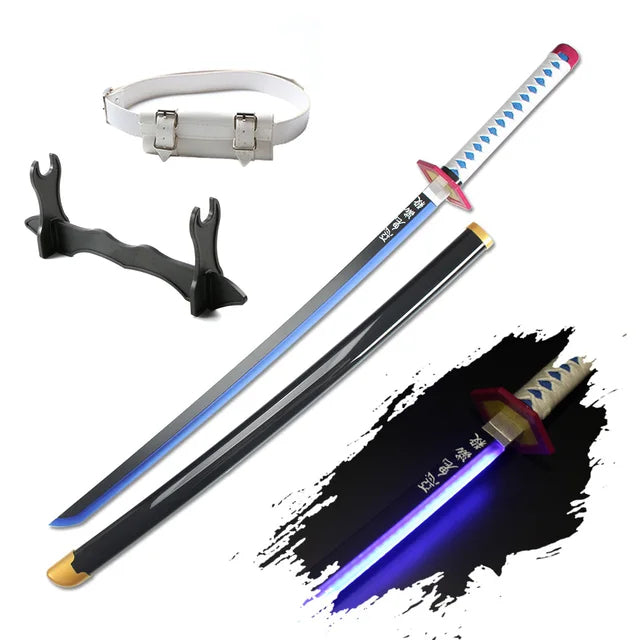 Demon Slayer 103cm Glowing Nichirin Blade 360° Spinning LED Rechargeable – Display Collectible