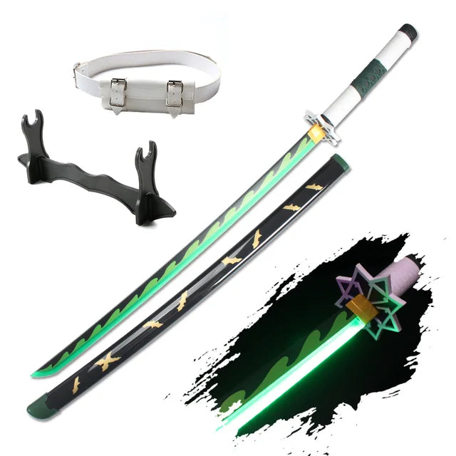 Demon Slayer 103cm Glowing Nichirin Blade 360° Spinning LED Rechargeable – Display Collectible