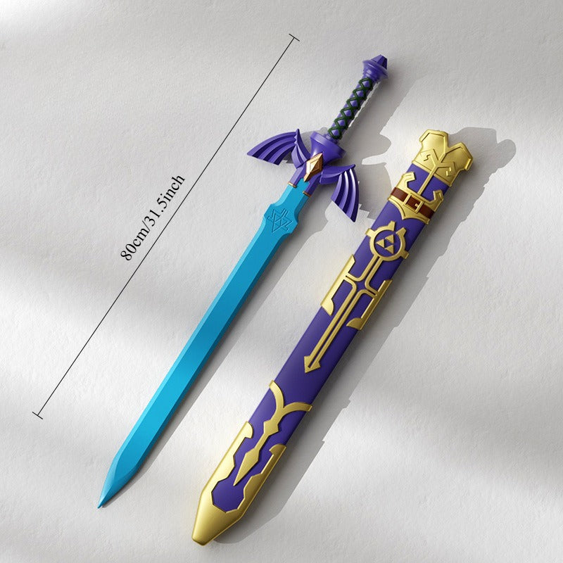 Zelda Skyward Sword Master Sword 80cm Foam Cosplay Prop with Strap – Display Collectible