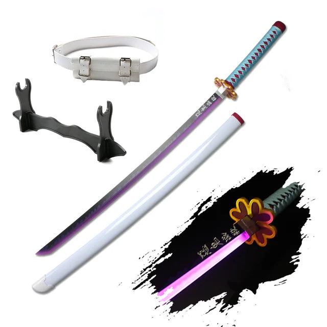 Demon Slayer 103cm Glowing Nichirin Blade 360° Spinning LED Rechargeable – Display Collectible
