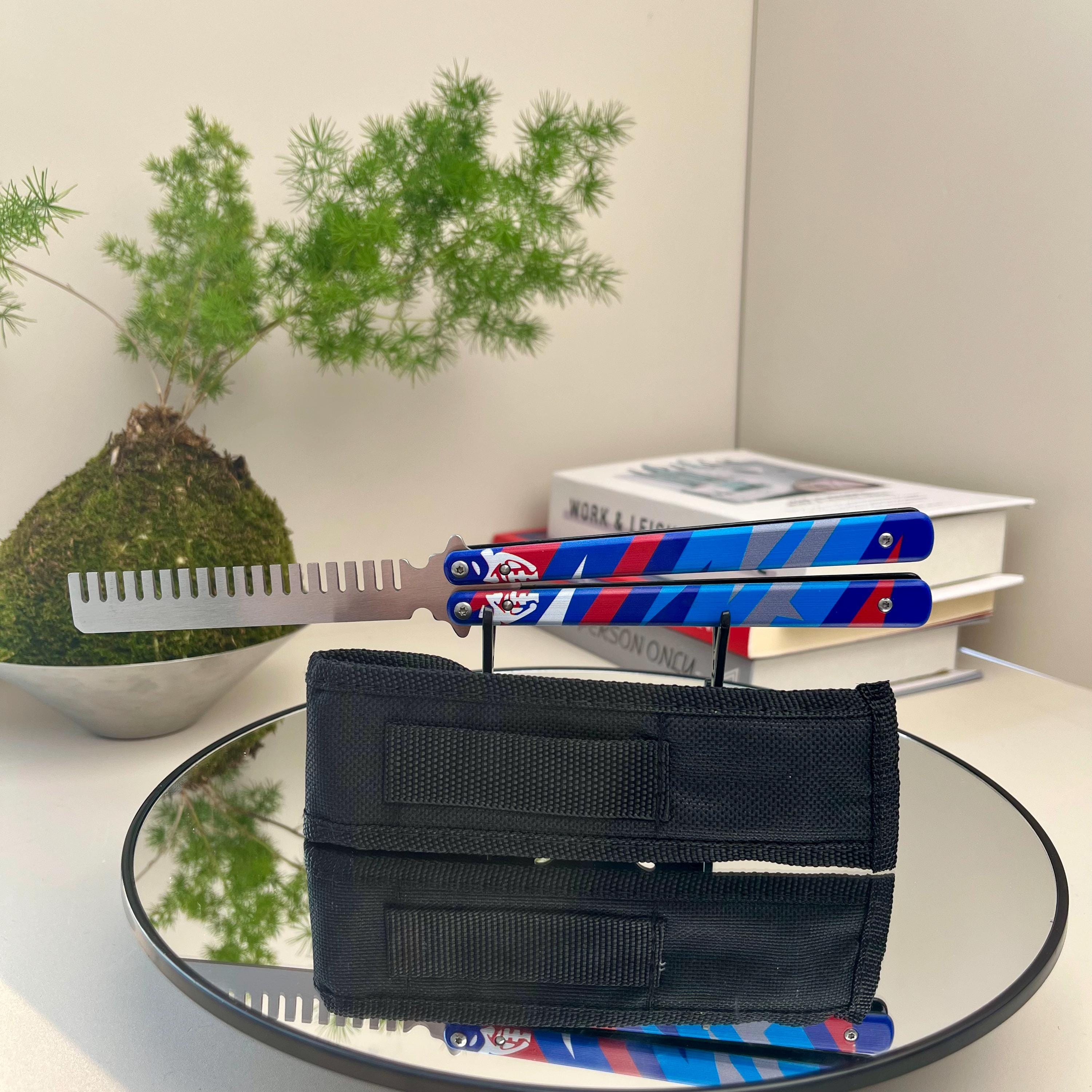 Valorant Yoru Butterfly Knife – Custom Folding Training Knife, Display Collectible