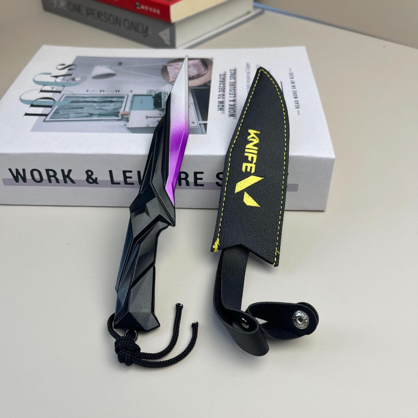 Valorant Singularity Knife, valorant knife, Trainer Knife with Holster, Game Peripherals, Metal Sword, Cosplay Weapons Replica, Toys Gift