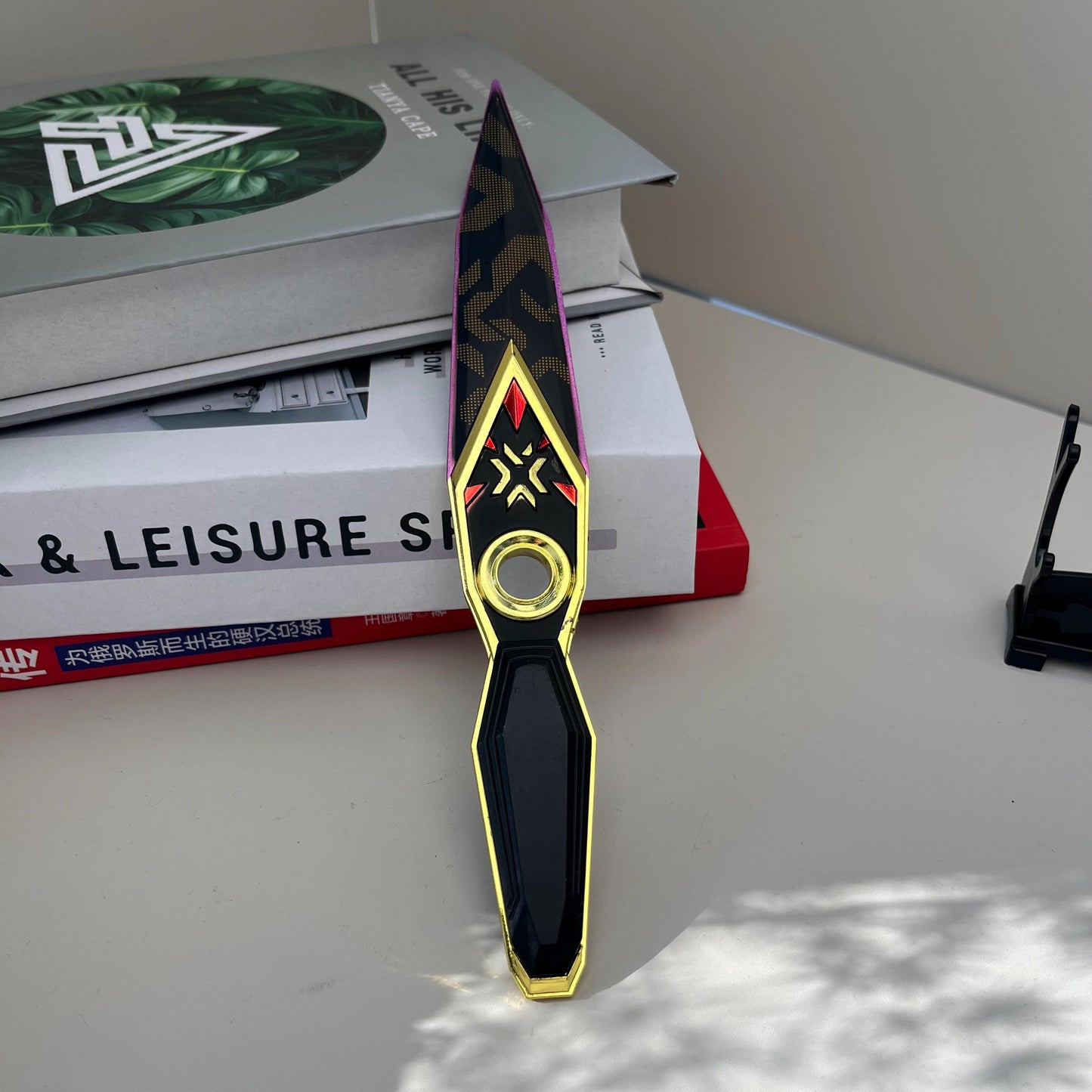 Valorant Champion 23 kunai , Handmade knife, Alloy 3D carving Model, Rotate Knife, Ninja Kunai, Game Peripheral, Weapons Replica, Boys Toys