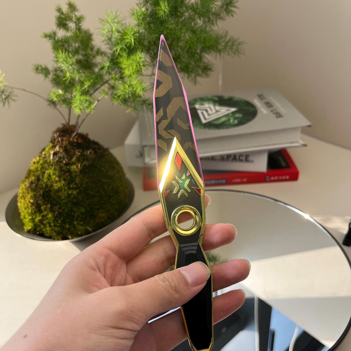Valorant Champion 23 kunai , Handmade knife, Alloy 3D carving Model, Rotate Knife, Ninja Kunai, Game Peripheral, Weapons Replica, Boys Toys