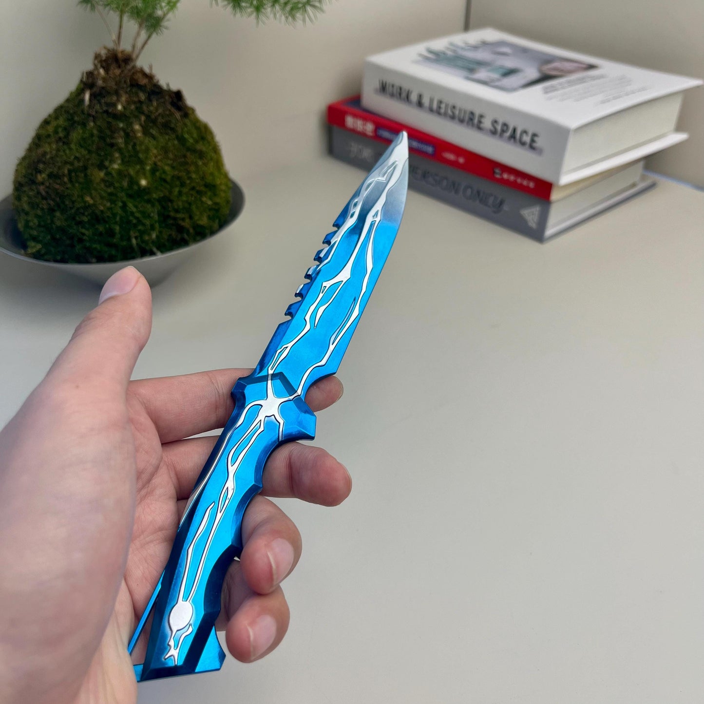Valorant Smite Knife with Holster, Valorant Knife, Trainer Knife, Game Peripherals, All Metal Toy Sword, Cosplay Weapons Replica, Toys Gift