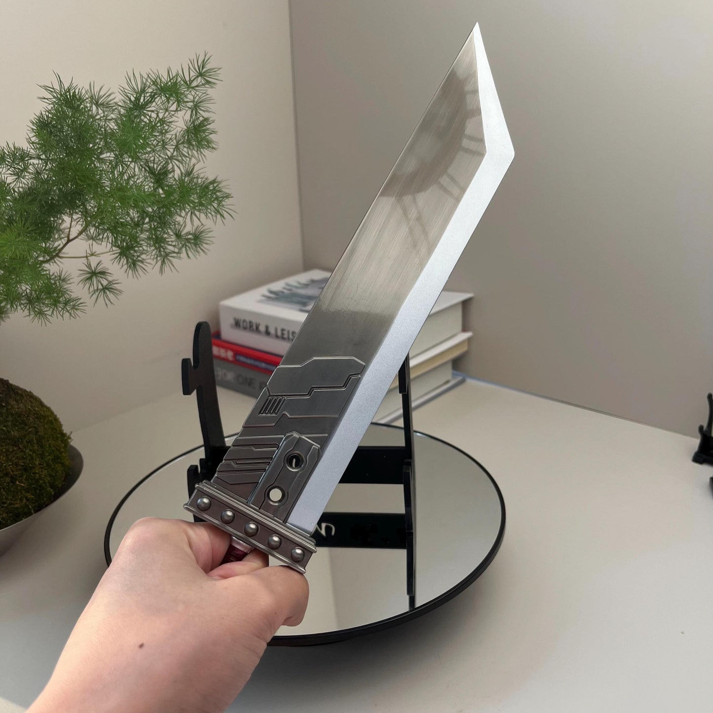 Final Fantasy Vii Cloud Strife Buster Sword, Fusion Sword, Metal Weapon Modeal, Anime Game Weapon Replica, Uncut Blade Detachable Toys Gifts