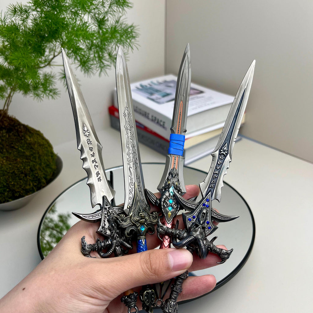 Fantasy Game Inspired Frostmourne Sword – Metal Display Collectible