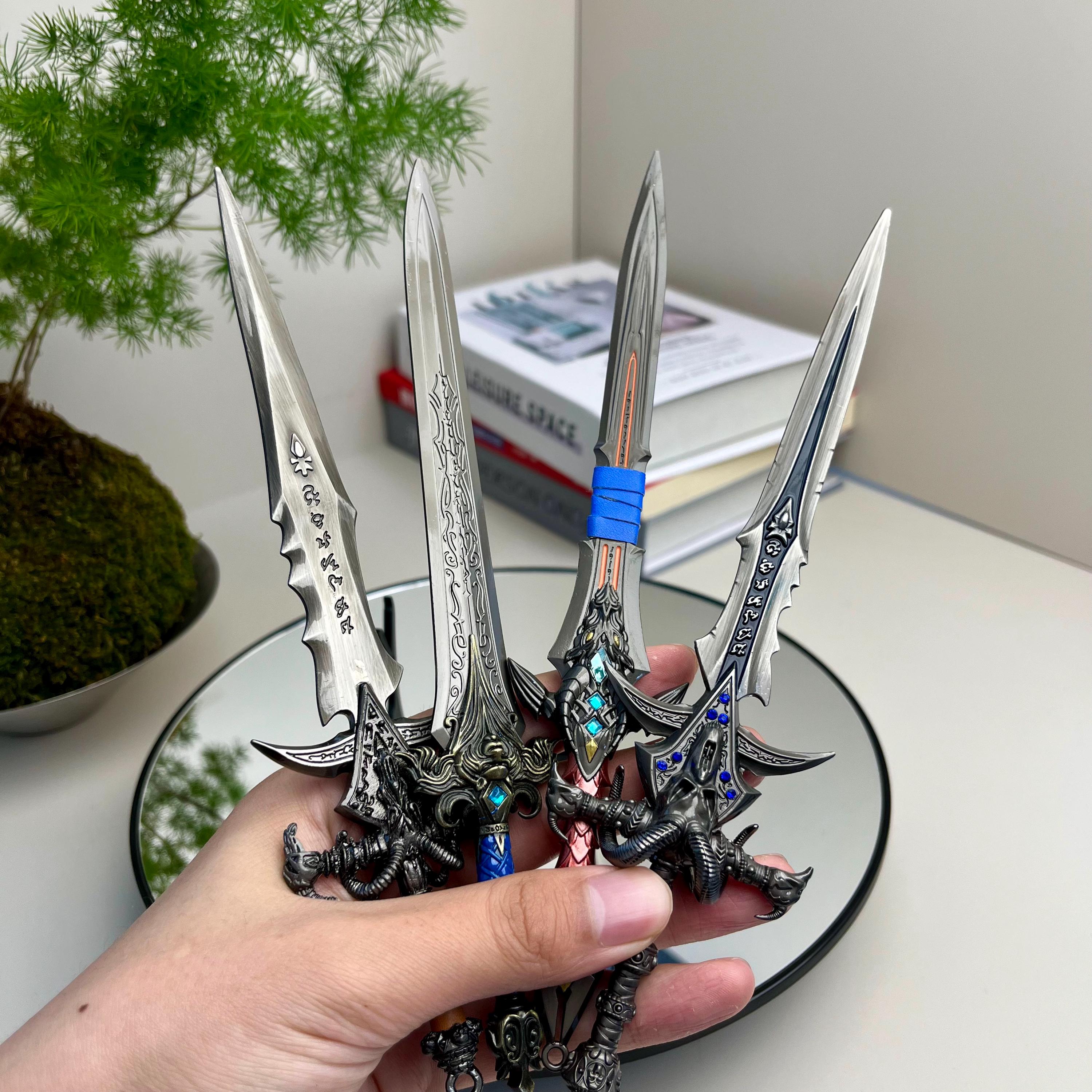 Fantasy Game Inspired Frostmourne Sword – Metal Display Collectible