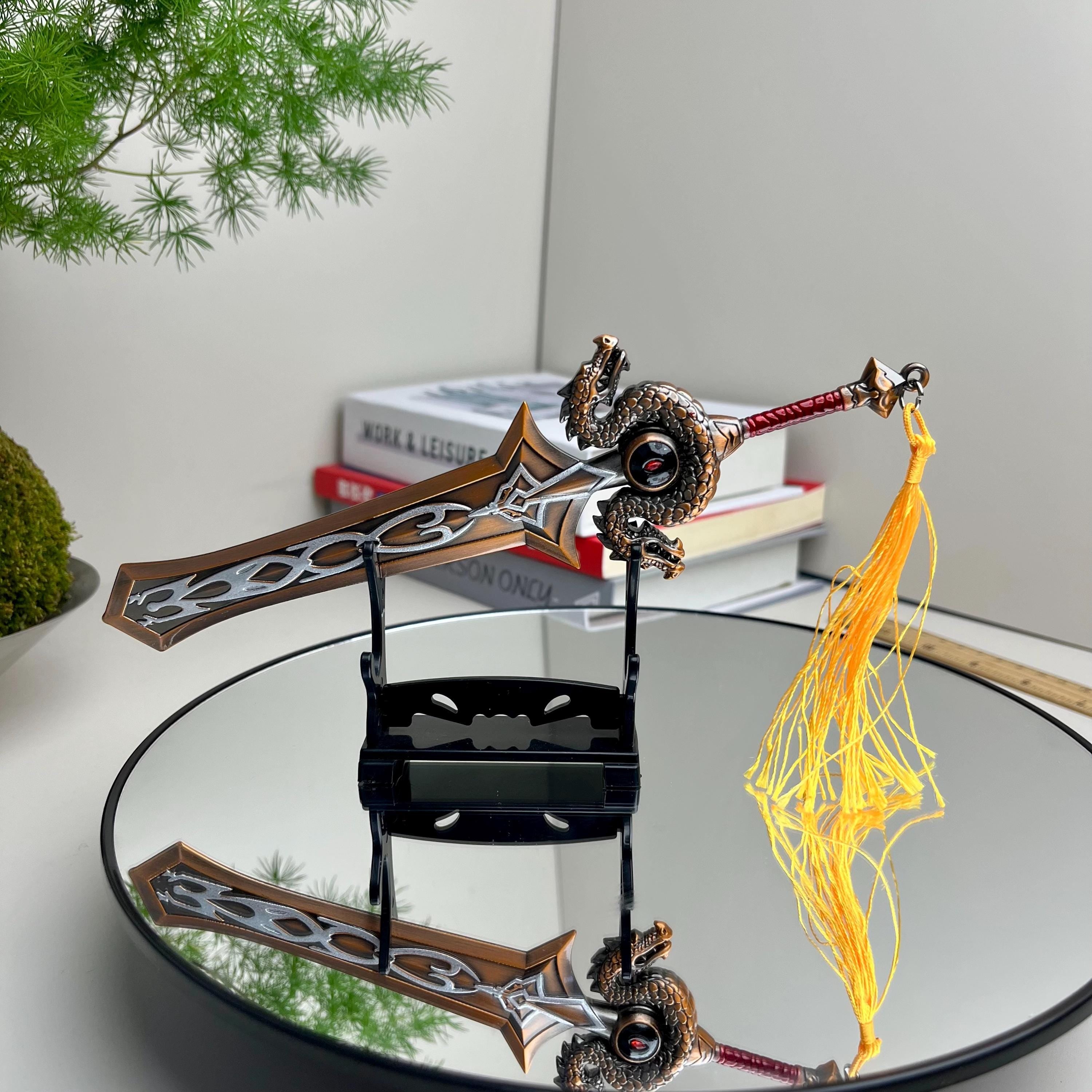 World of Warcraft Set – Frostmourne, Thunderfury, Warglaives of Azzinoth, Metal Display Model Collectibles