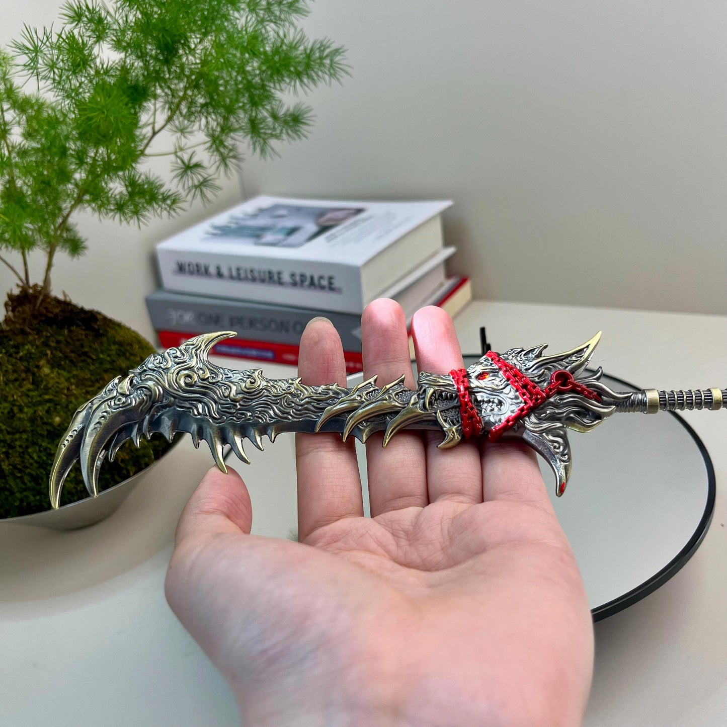 Naraka Bladepoint, Exiled Star Wolf, Game Peripheral, Trainer Knife, Metal Weapon Model, Game Weapon Replica, Collection Craft Toys Gifts